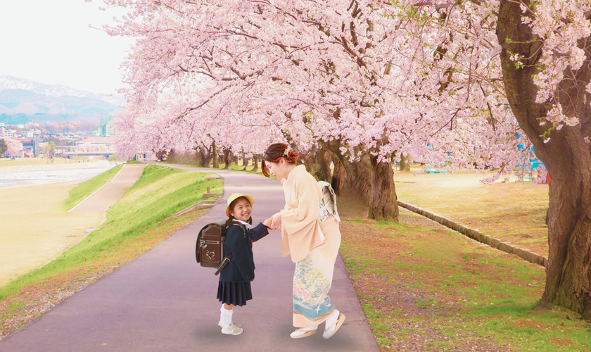 着物の女児