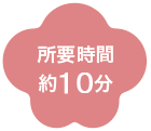 所要時間約10分