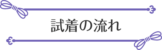 試着の流れ