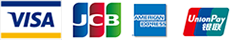 VISA JCB AMERICANEXPRESS UnionPay