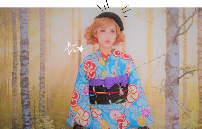 ヘアメイクと豪華な衣装